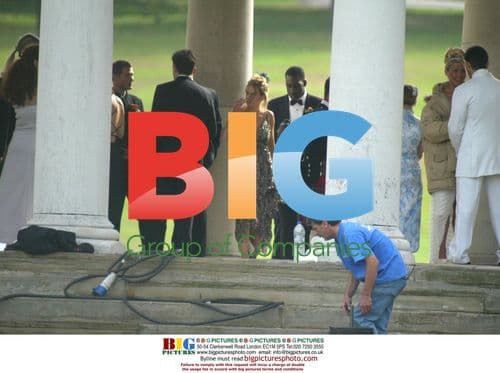 Footballers Wives Cast Filming Wedding Scene