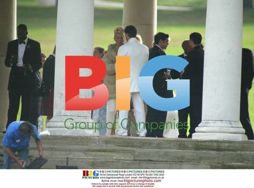 Footballers Wives Cast Filming Wedding Scene