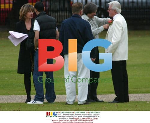 Michael Aspill filming 'Footballers Wives'