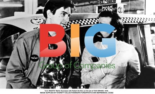 Martin Scorsese and Robert De Niro on TAXI DRIVER set