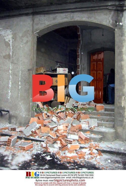 Devastation in Santa Vererina, Sicily after Earthquake