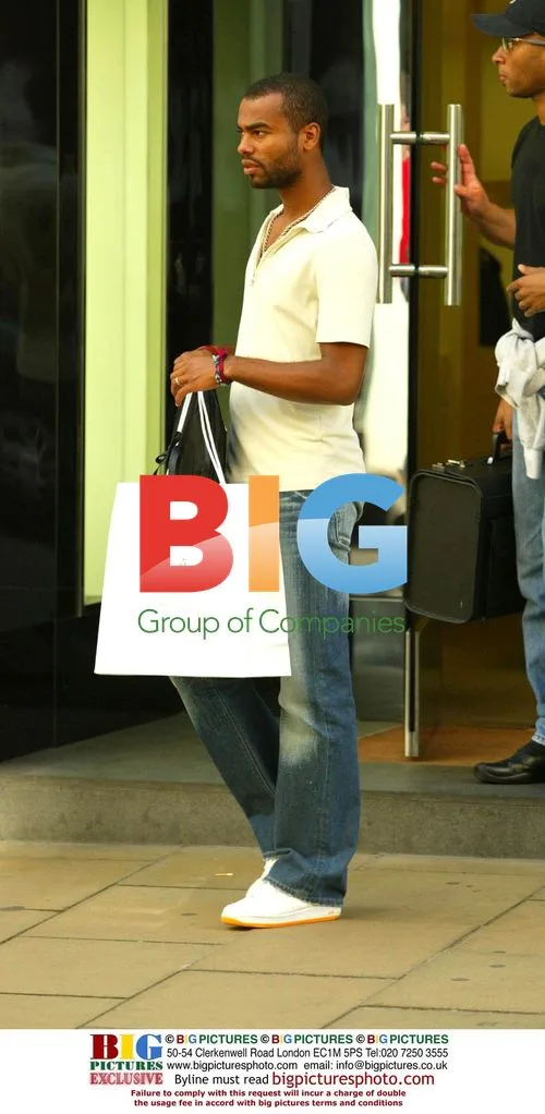 Ashley Cole Goes Shopping in London