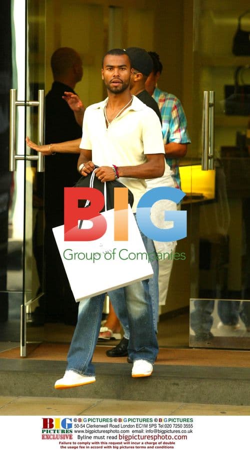 Ashley Cole Shopping in West London