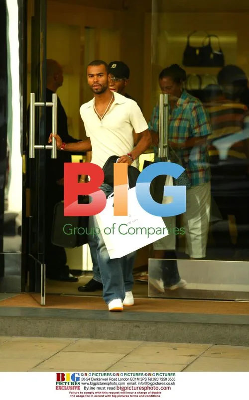 Ashley Cole shopping in London
