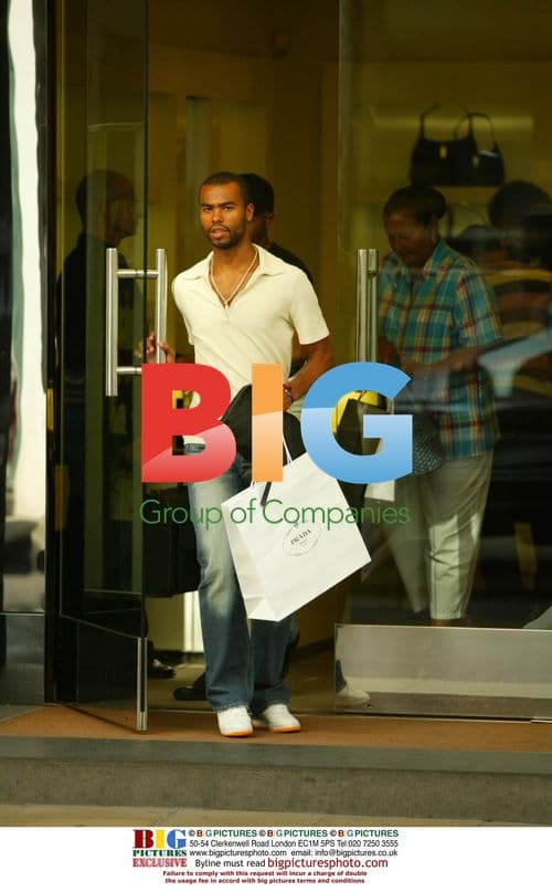 Ashley Cole Shopping in West London
