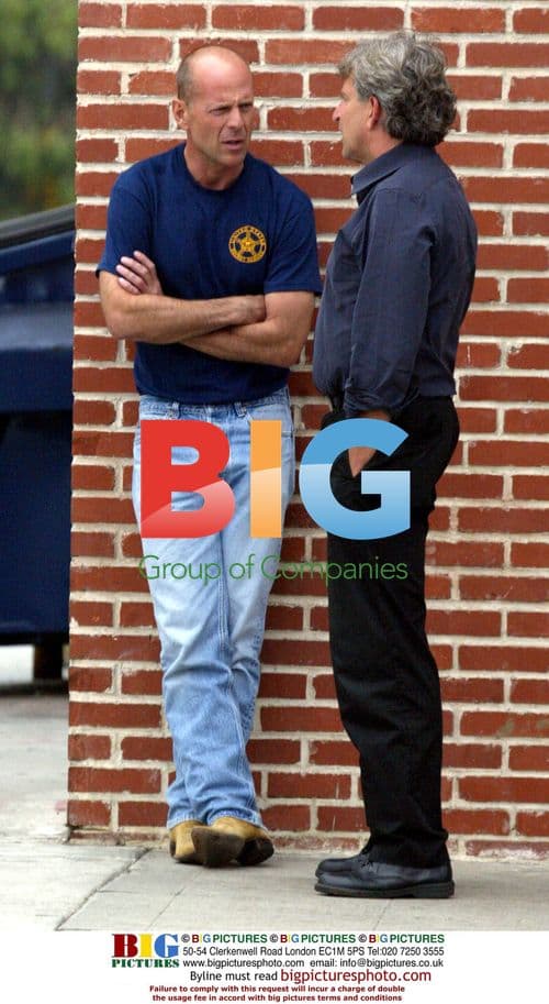 Bruce Willis and Jaimseye Haft in Hollywood