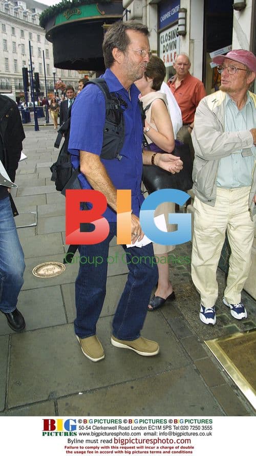 Eric Clapton Shopping in West London