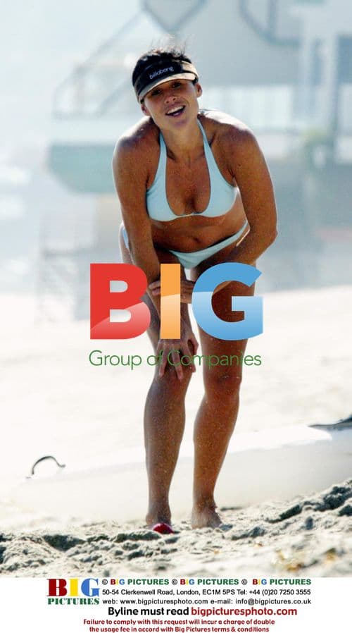 Minnie Driver at Malibu Beach