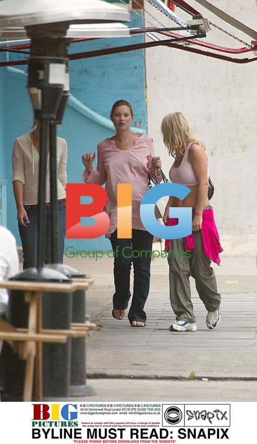 Meg Matthew and Kate Moss Meet for Lunch in Notting Hill