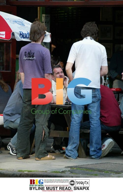 DJ Chris Moyles Meets Dan Hipgrave at North London Pub