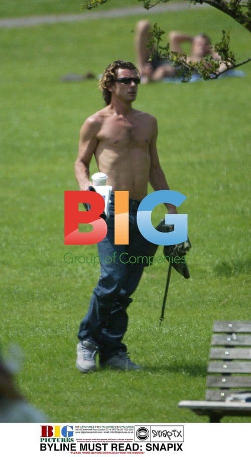 Gwen Stefani and Gavin Rossdale in North London Park