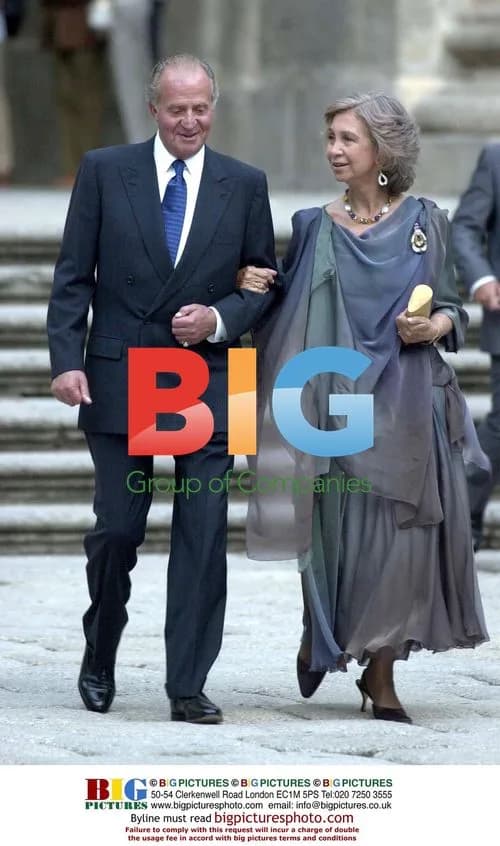 King Juan Carlos and Queen Sofia at Spanish President's Daughter's Wedding