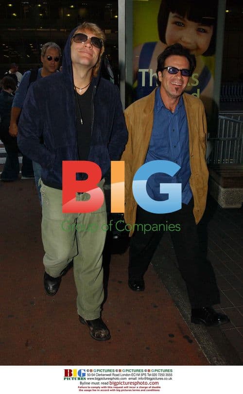 Jon Bon Jovi Arrives at Heathrow Airport