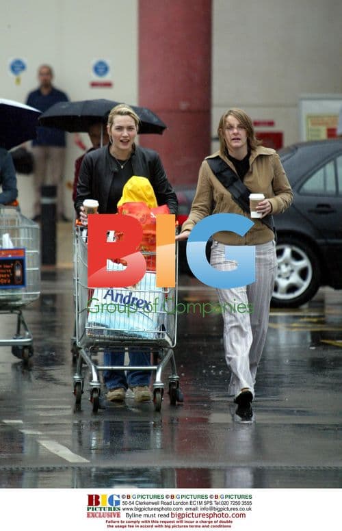 Kate Winslet and Baby Mia Go Grocery Shopping