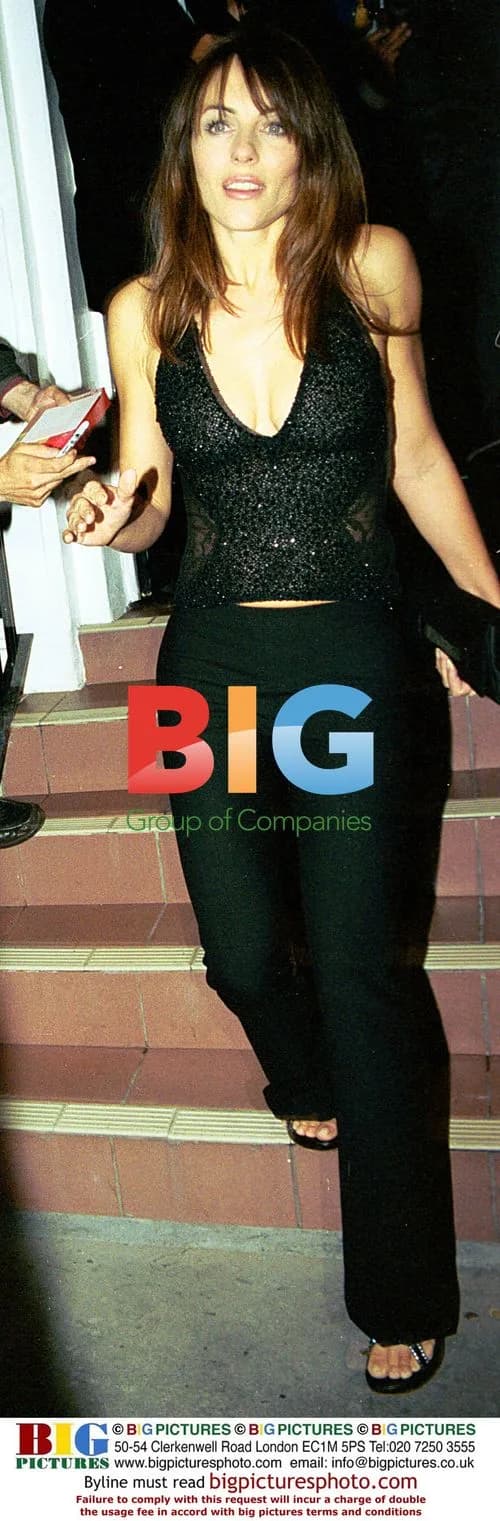 Liz Hurley Hosts Dinner at San Lorenzo