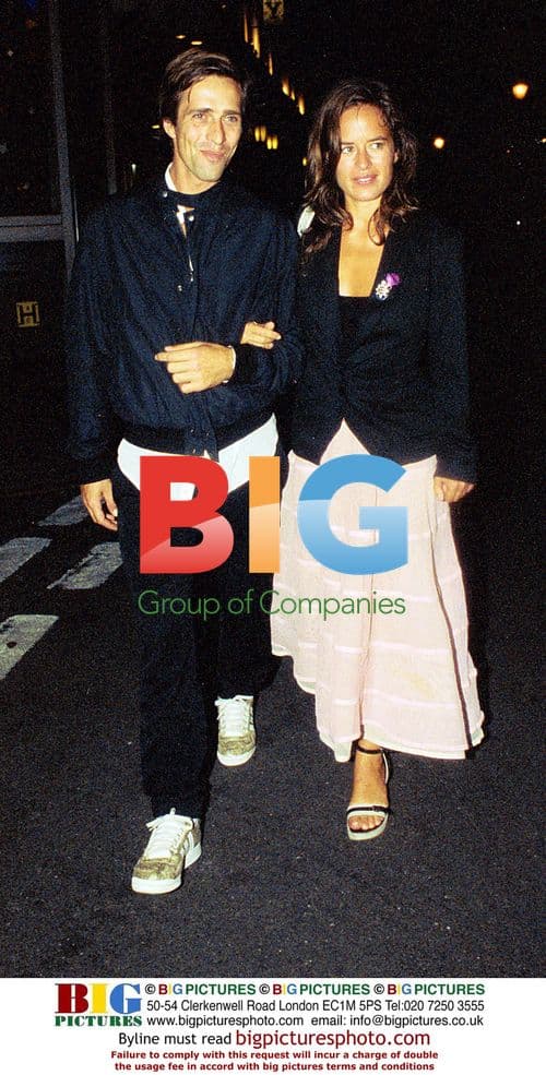 Jade Jagger with boyfriend at The Ivy