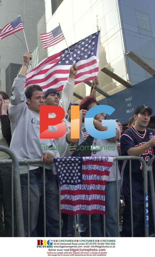 Crowds at Ground Zero on 9/11 Anniversary