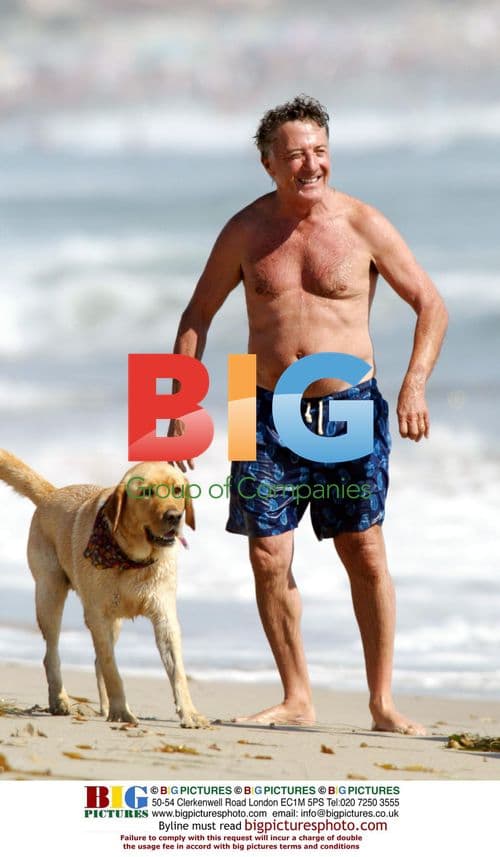 Dustin Hoffman Spends Weekend in Malibu