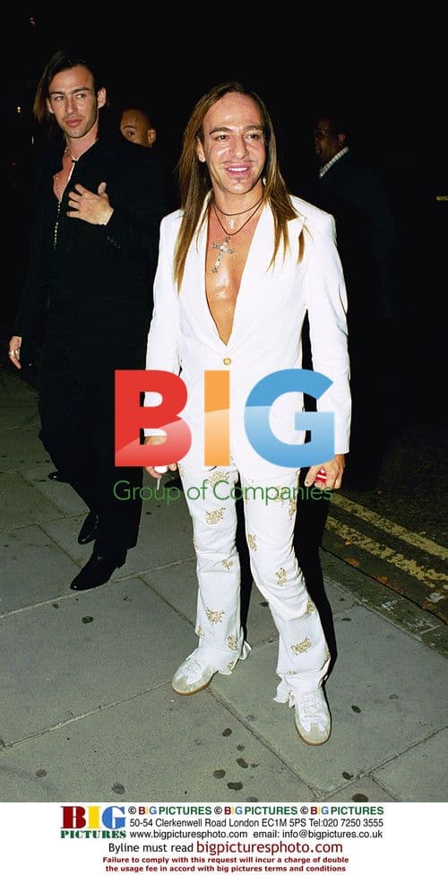 John Galliano at Gwen Stefani's wedding reception