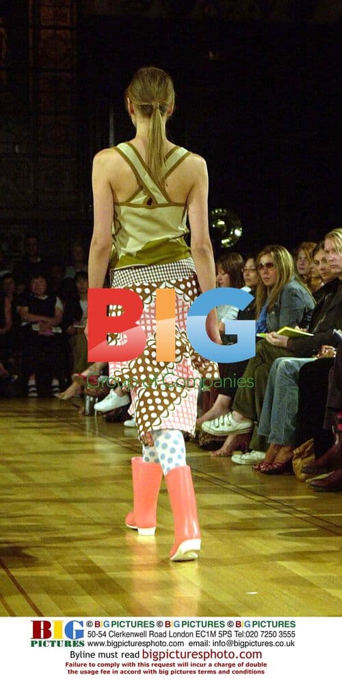 Model at Eley Kishimoto Fashion Show