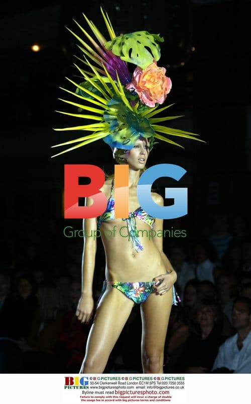 Model at 2002 Julian Macdonald Fashion Show