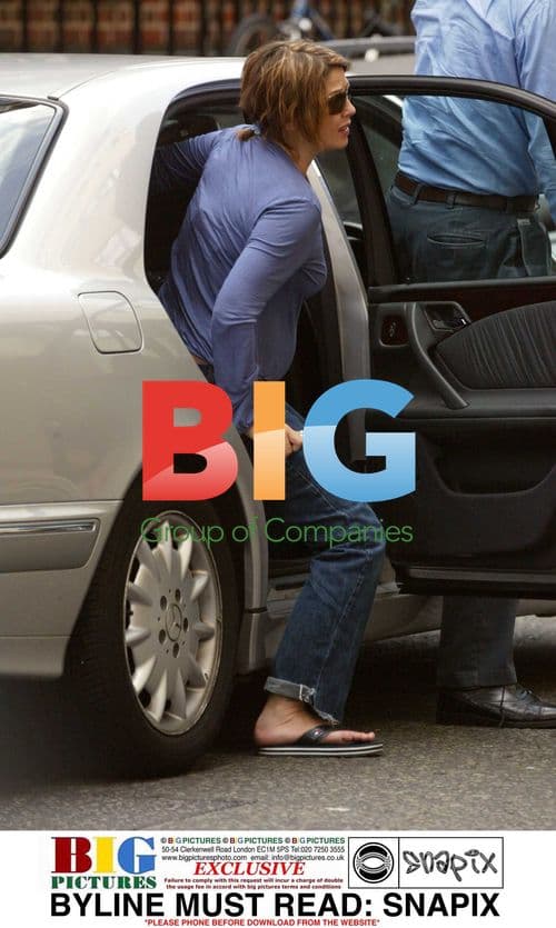 Sadie Frost Takes Newborn Rudy Law to Doctor