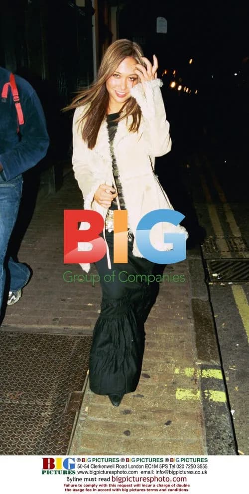 Myleene Klass Enjoys Night Out in West London