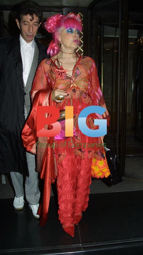 Zandra Rhodes at Julian McDonald Fashion Show