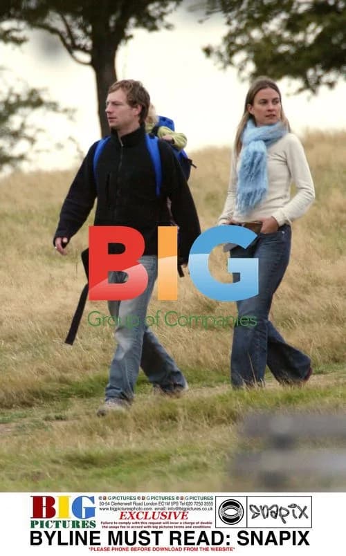 Jim Threaplton Takes Baby Mia for a Walk