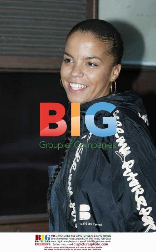 Singer Miss Dynamite Arrives at BBC in London