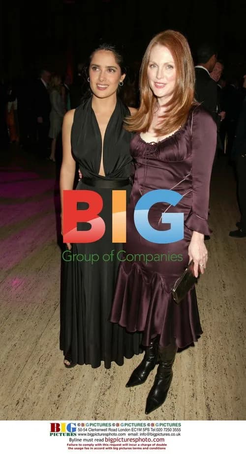 Julianne Moore and Salma Hayek at NY Gala