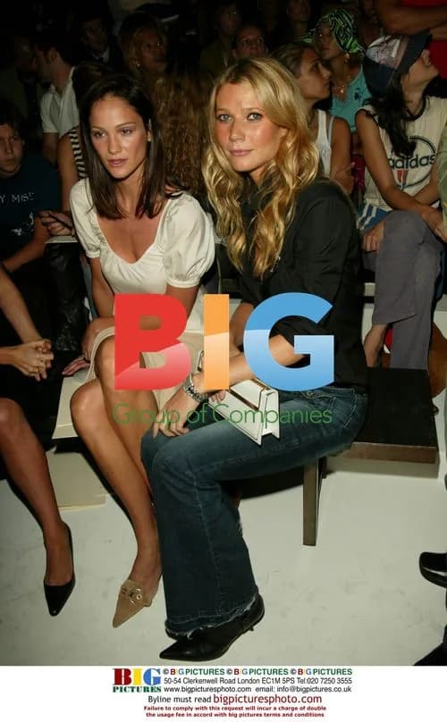 Gwyneth Paltrow and Ines Rivero at Calvin Klein Show