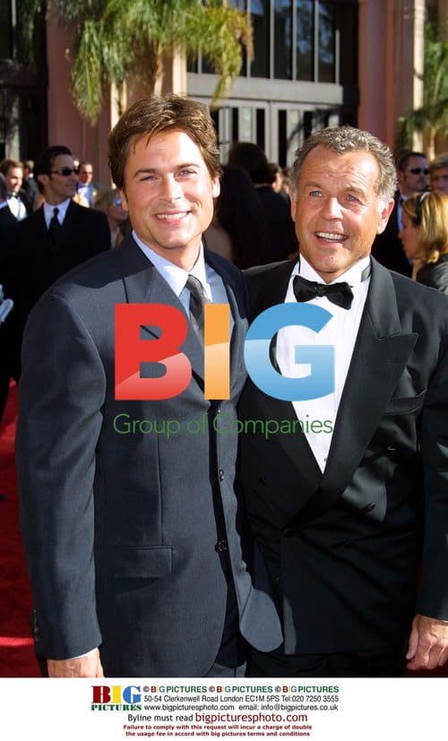Rob Lowe and father at 54th Primetime Emmy Awards
