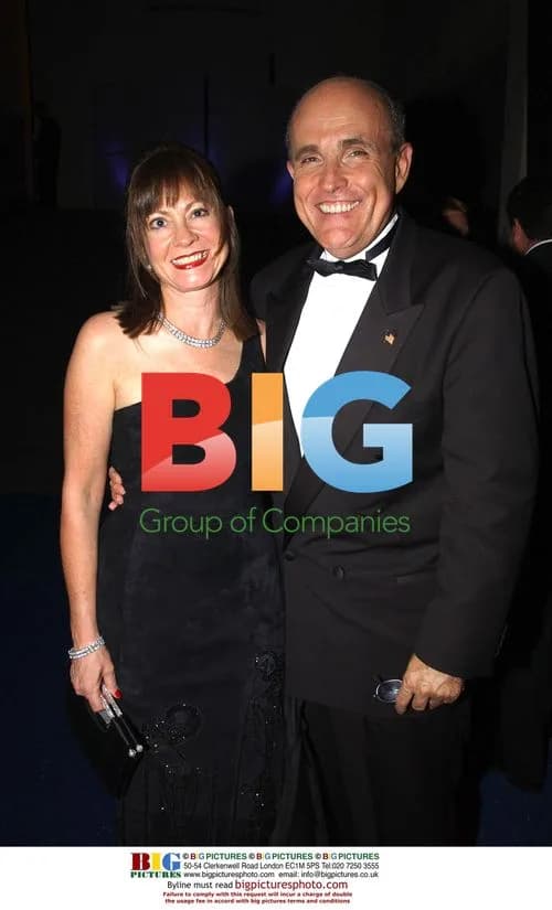 Rudi Guiliani and Judith Nathan at Emmys