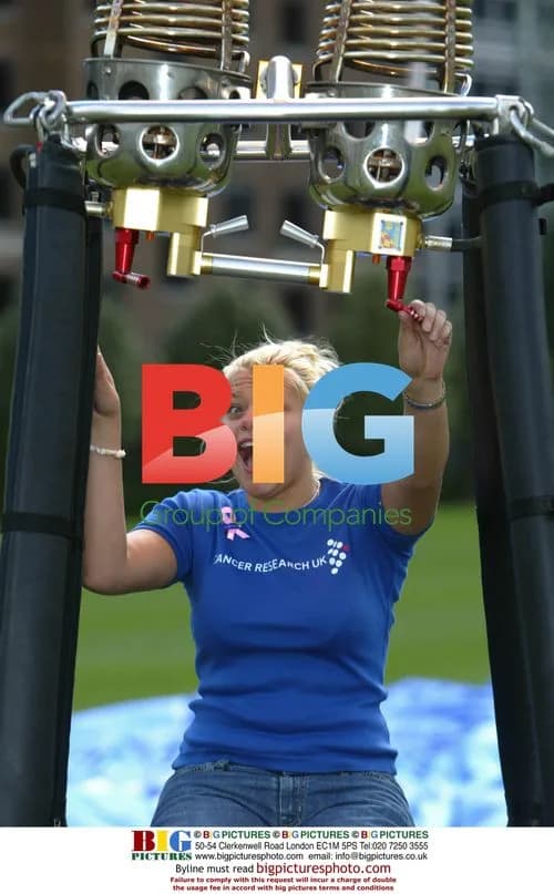 Jade Goody Launches Cancer UK Balloon