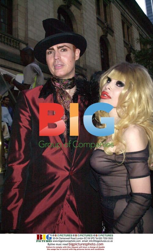 Amanda Lapore and friend at Baby Phat show