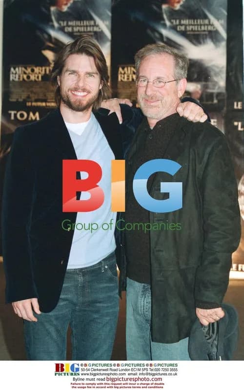 Tom Cruise and Steven Spielberg present "Minority Report"