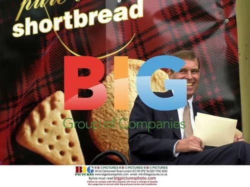 Prince Andrew at Walkers' Shortbread HQ