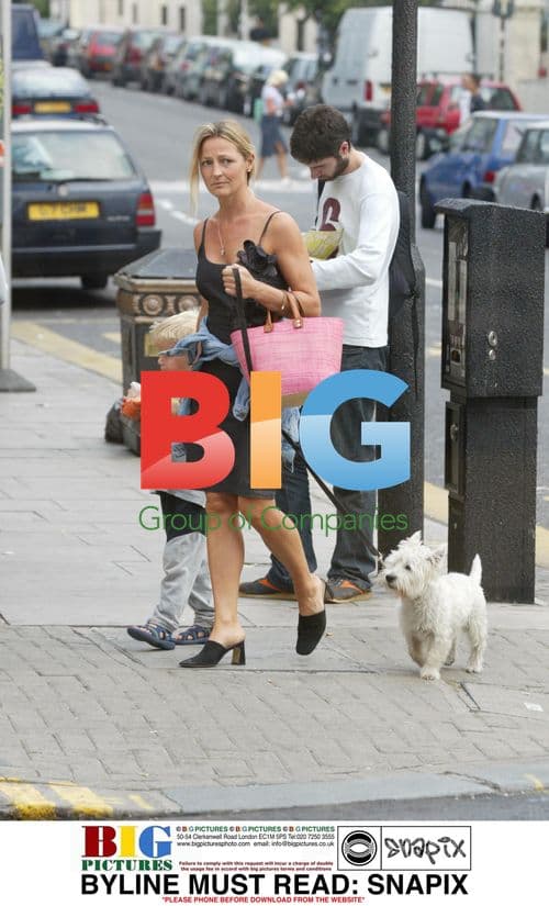 Ali Cockayne and son Henry with Will Carling