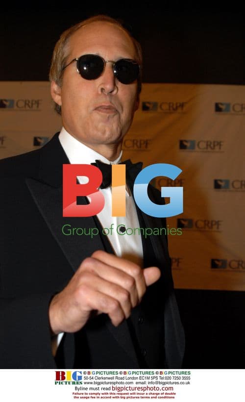 Chevy Chase at Christopher Reeve's 50th birthday party