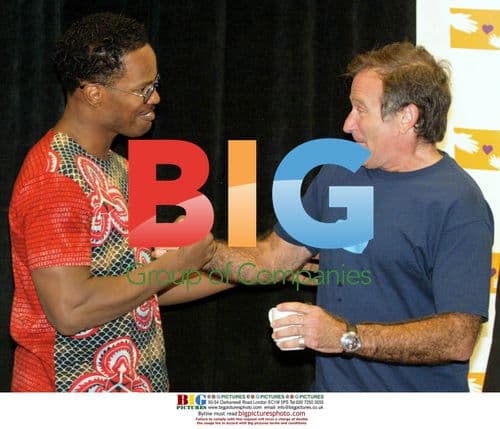 Jamie Foxx and Robin Williams at Andre Agassi Benefit