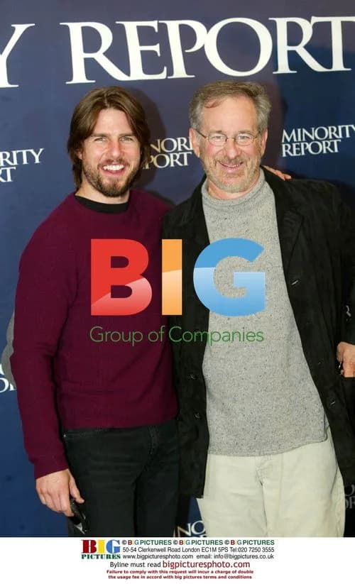 Tom Cruise & Steven Spielberg at 'Minority Report' press conference