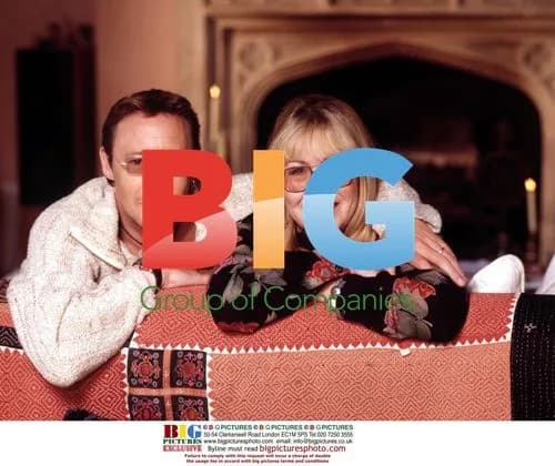 Cynthia and Julian Lennon Pose at Home
