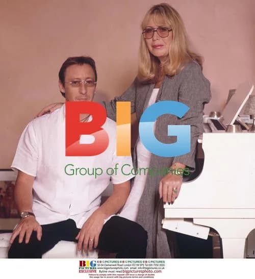 Cynthia and Julian Lennon Pose at Home