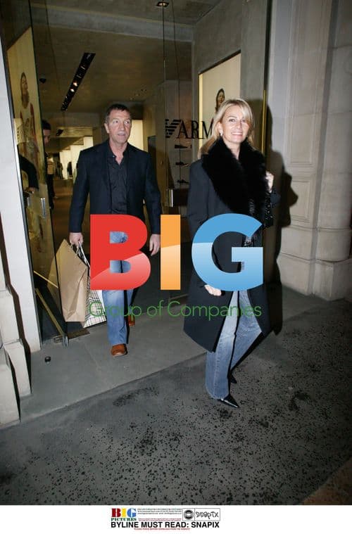 Graeme Souness shopping with wife