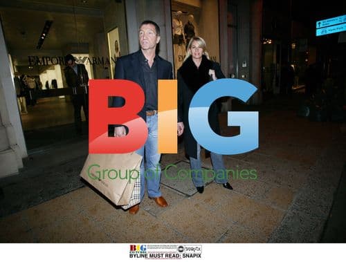 Graeme Souness Out Shopping with Wife