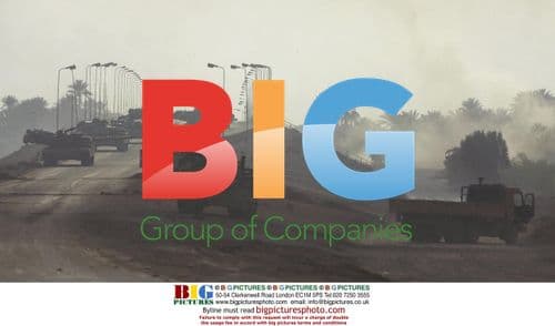 U.S. troops cross Euphrates River bridge