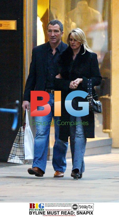 Graeme Souness Out Shopping with Wife