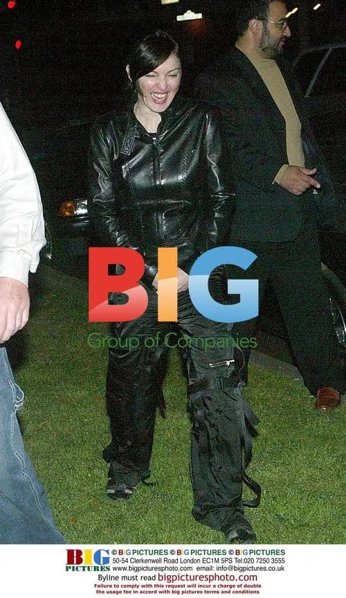 Madonna and Guy Richie leaving Kaballah center