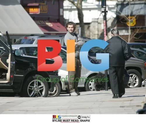 Gavin Rossdale Walking Dog in London